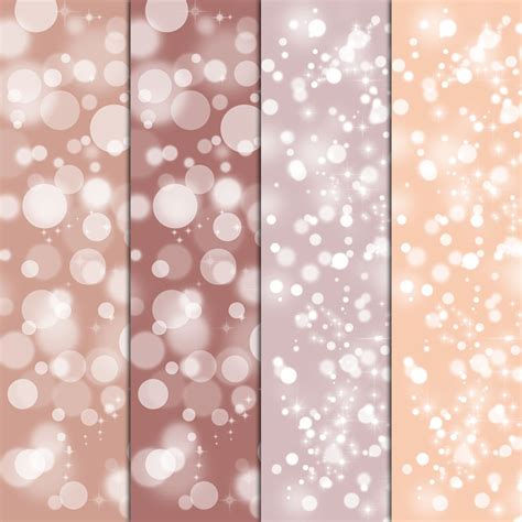 Nude Bokeh Digital Papers Scrapbooking Papers Neutral Blurry Etsy