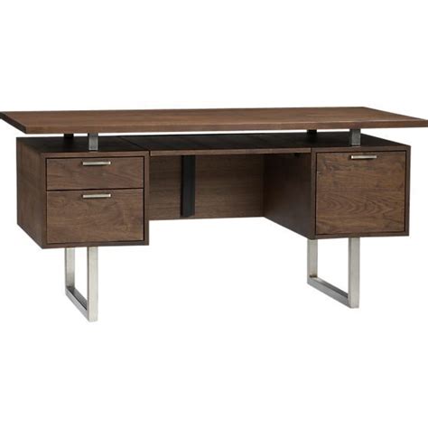 Clybourn Desk In Desks Crate And Barrel Modern Home Office Desk