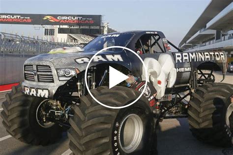 the raminator smashes guinness world record for fastest monster truck carbuzz