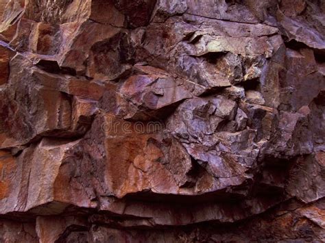 Brown Red Orange Rock Texture Rocky Formation Stock Image Image Of