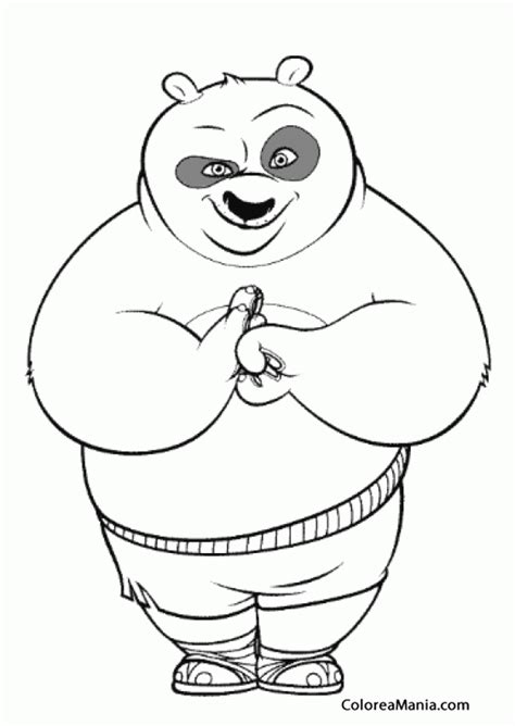 Dibujos De Mono De Kung Fu Panda Para Colorear Para Colorear Pintar E