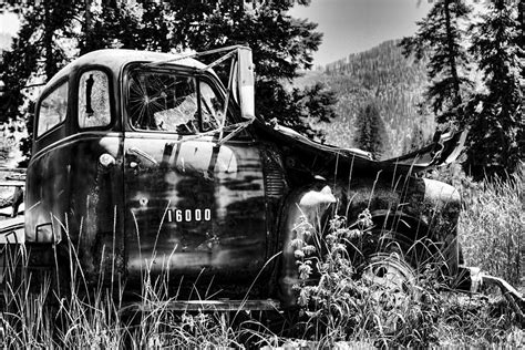 Junkyard Scenes Old Truck Photograph By Cathy Anderson Pixels