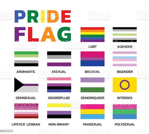 Pride Flags Variations Color Set Stock Vektor Art Und Mehr Bilder Von