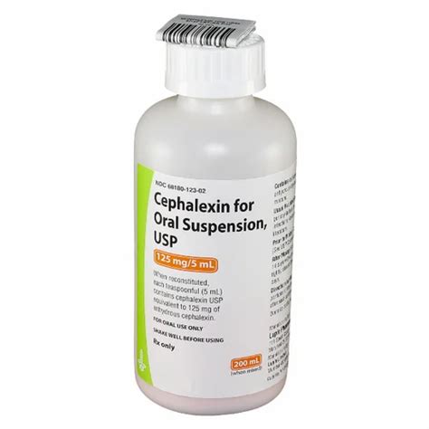 Cephalexin For Suspension Usp For Hospital Packaging Type Bottle At