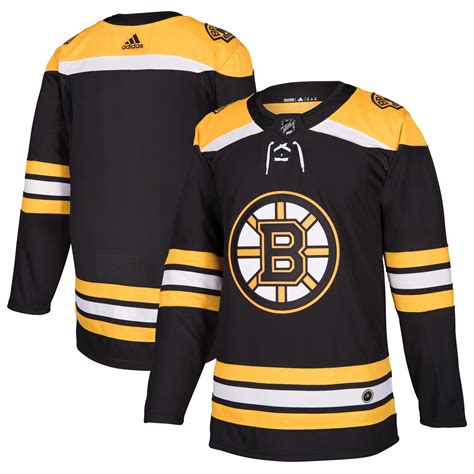 Adidas Boston Bruins Black Home Authentic Blank Jersey