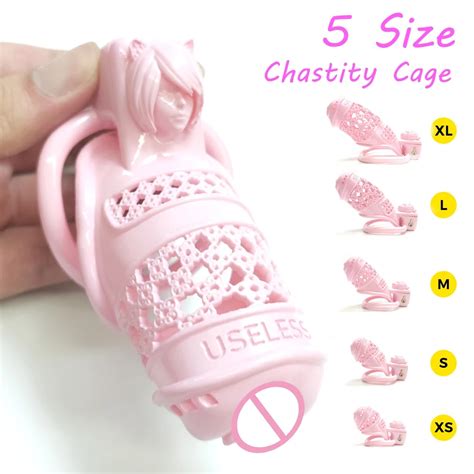 Pussy Small Cock Cage Cat Girl Bdsm Sissy Chastity Devices Cage Bondage Lock Penis Ring Sex Shop