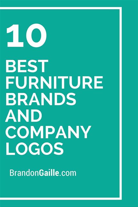 Generate unique business name ideas for your furniture store and instantly check domain name availability. 10 Best Furniture Brands and Company Logos | Company logo ...