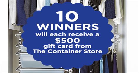 Maybe you would like to learn more about one of these? HGTV The Container Store Sweepstakes - Julie's Freebies