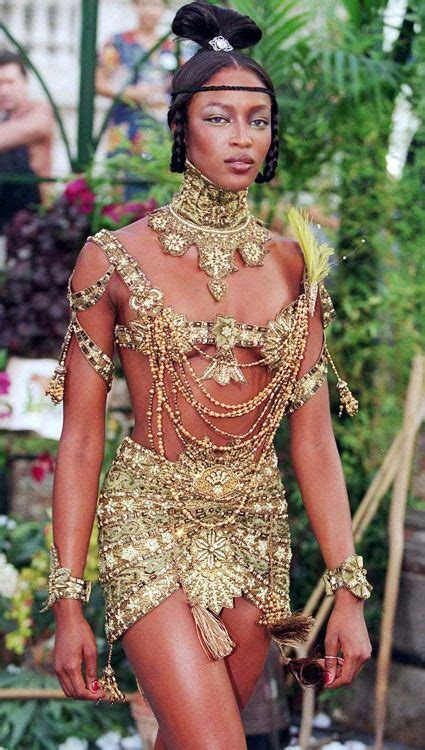 Naomi Campbell In Galliano For Christian Dior Dior Haute Couture Couture Fashion Runway