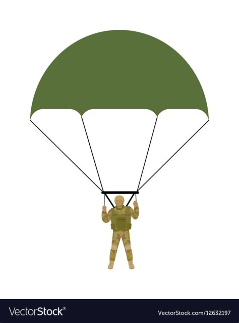 Military Parachutists Royalty Free Vector Image