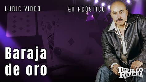 Lupillo Rivera Baraja De Oro Official Lyric Video Youtube