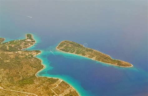 Aerial View Of The Island Of The Adriatic Sea Stock Photo Image Of