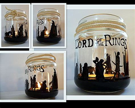 Paint Jar To Diy Candle Holder Lord Of The Rings Crafts