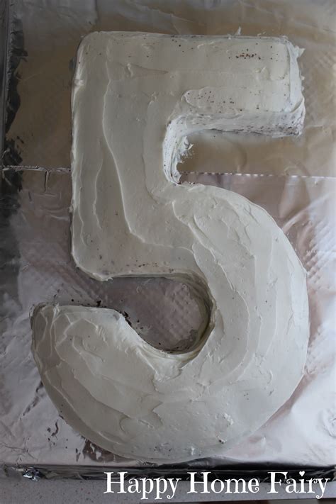 How To Make A Number 5 Cake Happy Home Fairy Number 5 Cake Novelty
