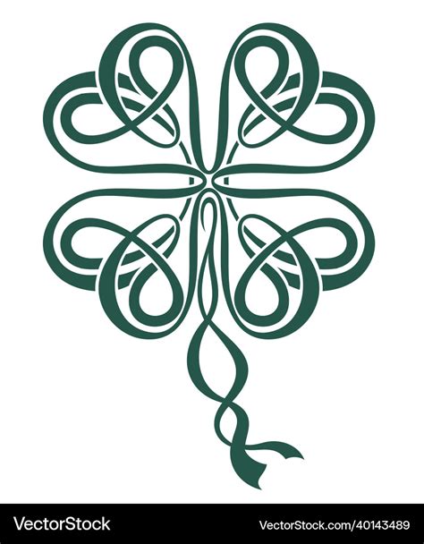 Celtic Knot Shamrock Royalty Free Vector Image