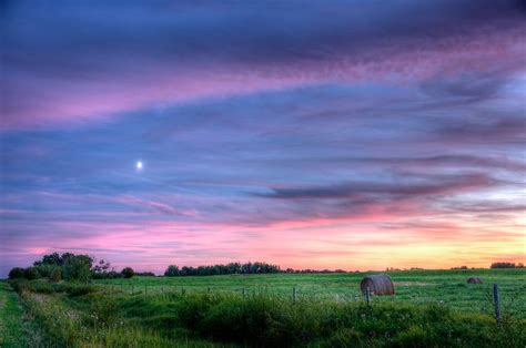 Prairie Sunset Saskatchewan Canada Art Print By Camfischer Canada