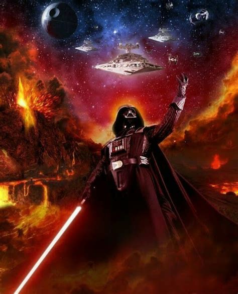 Darth Vader Darth Vader Poster En Mustafar Ante Llegada De