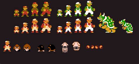 Remake For Fun Of Some SMB1 Sprites Still Using Nes Color Limitations