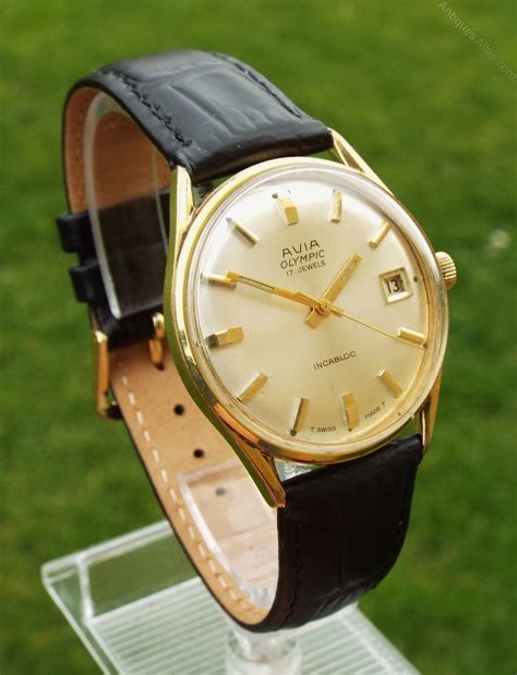 Antiques Atlas A Gents 1960s Avia Olympic Wrist Watch