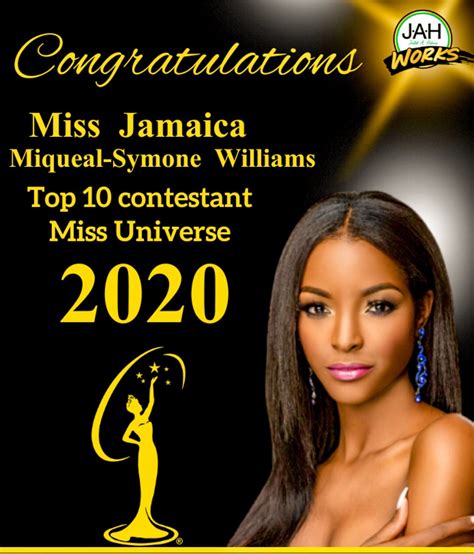 Jamaica Zone On Twitter Julietholness Congratulations Symone W On Your Top 10 Finish In The