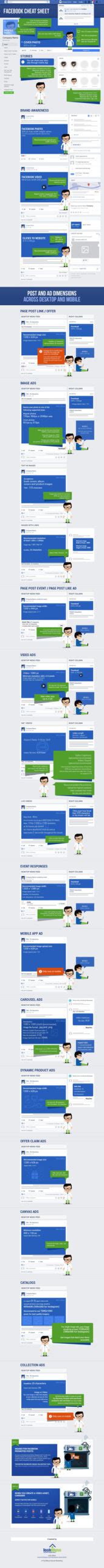 Facebook Cheat Sheet Infographic Accomplish With Spadaro