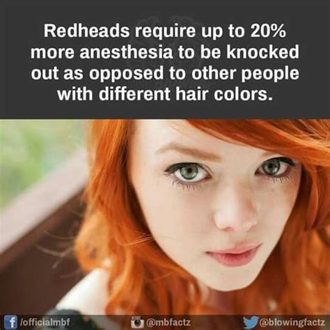 We Strong Headed Redhead Facts Hair Facts People With Red Hair