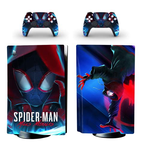 Spider Man Miles Morales Ps5 Skin Sticker For Playstation 5 And
