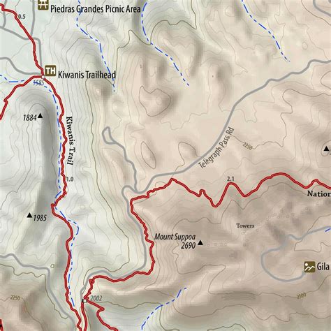 Printable South Mountain Trail Map Ubicaciondepersonascdmxgobmx