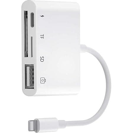 Sd Kartenleser F R Iphone Ipad Micro Sd Karten Kamera Kartenleseger T Adapter Dual