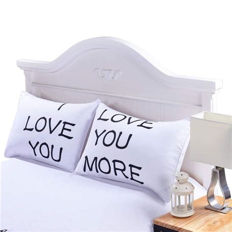 I Love You Pillow Case Cover Plain Printed Pillowcase Romantic Wedding