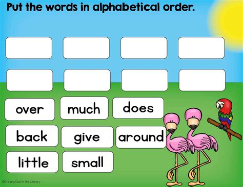 Please register if you intend to use this game. ABC Order Practice for Google Slides (Alphabetical Order)
