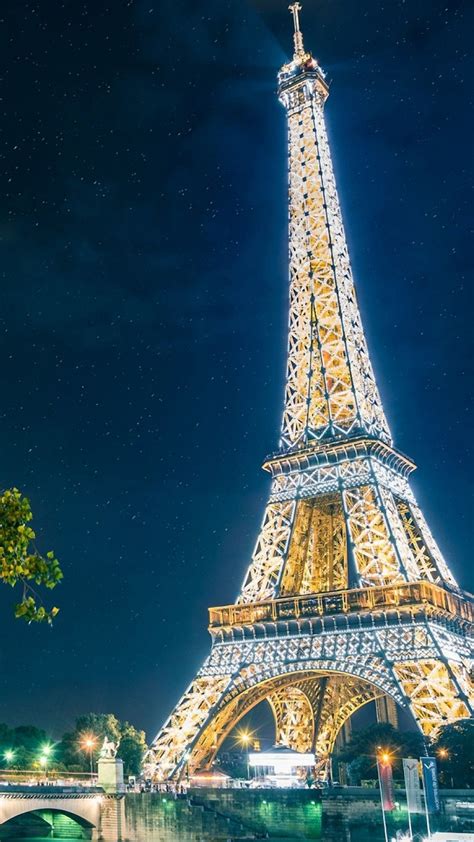 Free Download Eiffel Tower At Night Iphone Wallpapers Eiffel Tower
