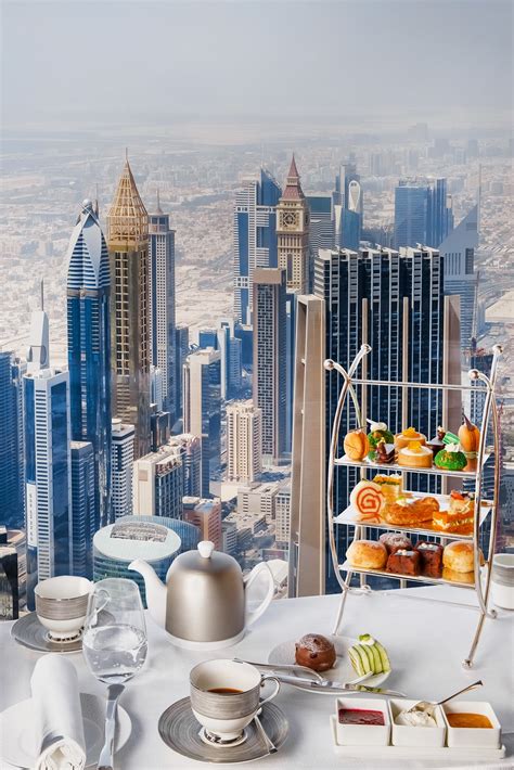 Burj khalifa, dubai, united arab emirates. Afternoon Tea at At.mosphere, Burj Khalifa - Trending Dubai