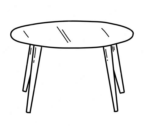 Table Black And White Clip Art Library