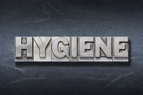 Hygiene Word Cloud Collage Health Concept Background Stock Image