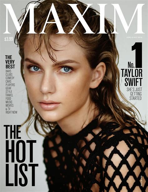 Singer Taylor Swift Maxim June July 2015