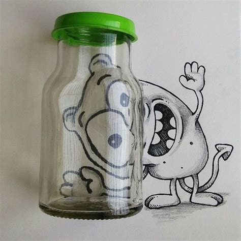 Cute Interactive Doodles With Real Life Objects Funny Drawings Funny
