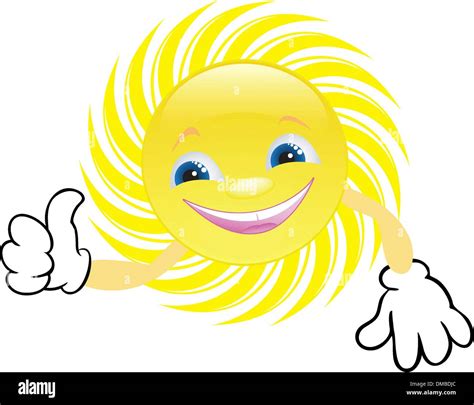 Sun Face Happy Stock Vector Images Alamy