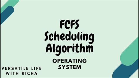 Fcfs First Come First Serve Cpu Scheduling Algorithm Youtube