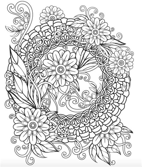 60 Mandala Adult Coloring Pages Etsy