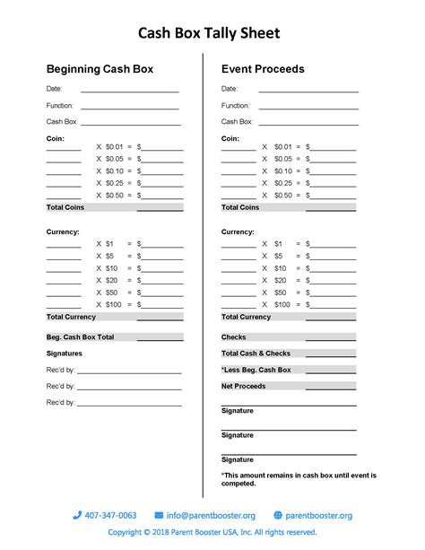 Free Printable Cash Count Sheet Printable Form Templates And Letter