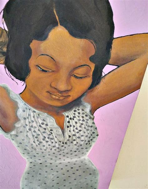 Original Acrylic Painting Of A Retro African American Woman On Canvas