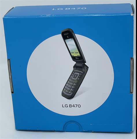 Lg B470 Prepaid 3g Flip Phone Black Includes Sim Card Atandt