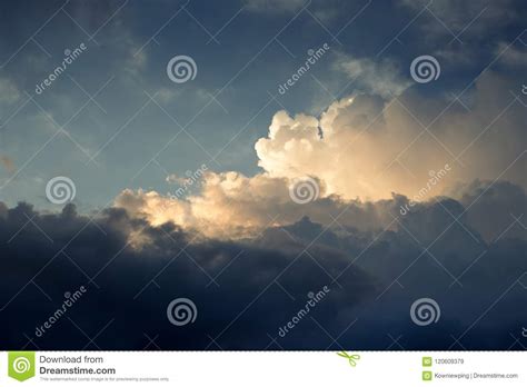 White Cloud With Blue Sky Stock Image Image Of Vast