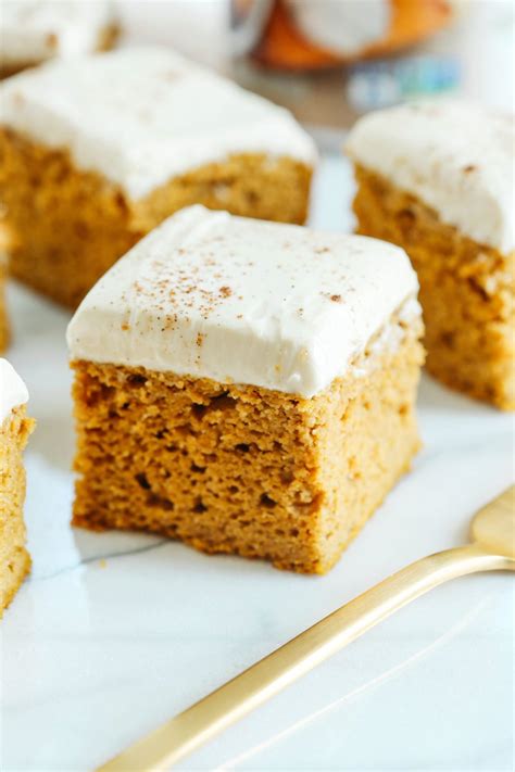 Cream flour, shortening and sugar twin together. {Healthier} Pumpkin Bars with Cream Cheese Frosting - Eat ...