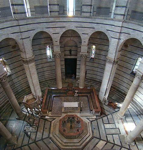 Battistero Di Pisa Italy Baptistry Interior Pisa Florence Tuscany