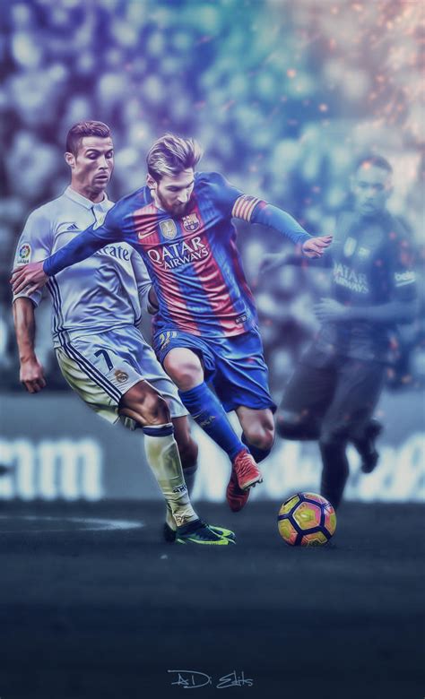 Background Messi And Ronaldo Wallpaper Enwallpaper