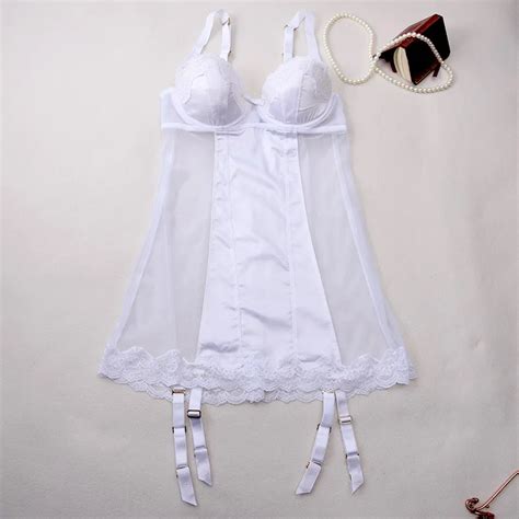 Yomrzl A592 New Arrival Summer Womens Nightgown Sexy Lace Sleepwear One Piece With Cup Sleep