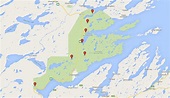 Map: Terra Nova attractions | Canadian Geographic