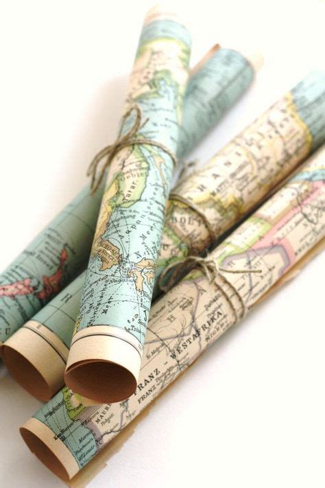 Rolled Maps Tied With Twine Map Globe Map Vintage Maps